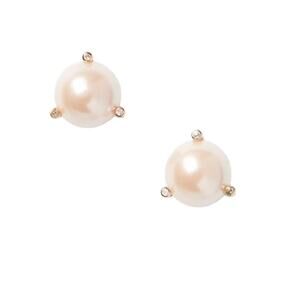 NWT! Kate Spade Rise And Shine Pearl Studs in Blush/ Rose Gold